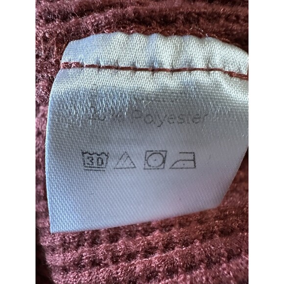 Morhuduck Heavy Waffle Knit Thermal Long Sleeve Thumb Holes Top Shirt Woman’s S - Picture 8 of 8